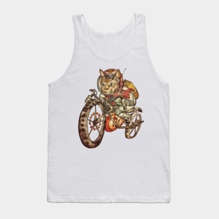 Berserk Steampunk Motorcycle Cat Tank Top